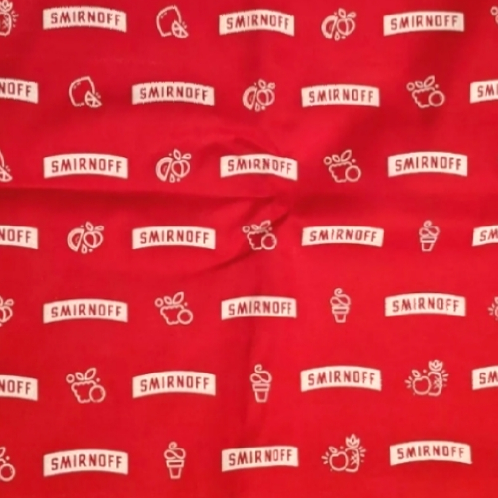 5 x Smirnoff Vodka Red Bandanas five in a pack